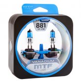 Автомобильная галогенная лампа MTF H27 (881) 12v 27w - Vanadium (Комплект, 2 шт.)  HVN1281
